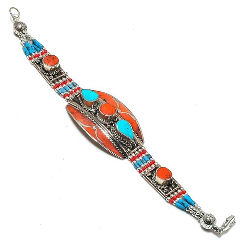 Bracciale turchese corallo