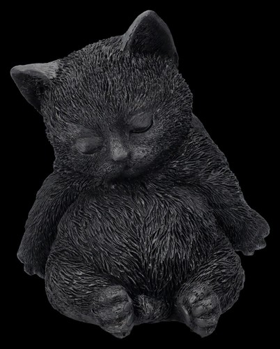 Figura gatto nera - di, dorme