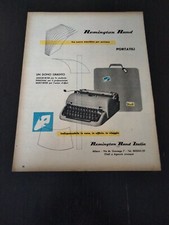 1953 REMINGTON RAND MACCHINA SCRIVERE PORTATILE PUBBLICITA EPOCA VINTAGE AD