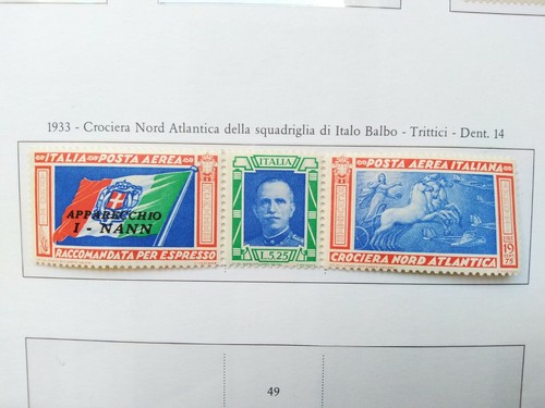 Regno posta aerea 1933 - -,