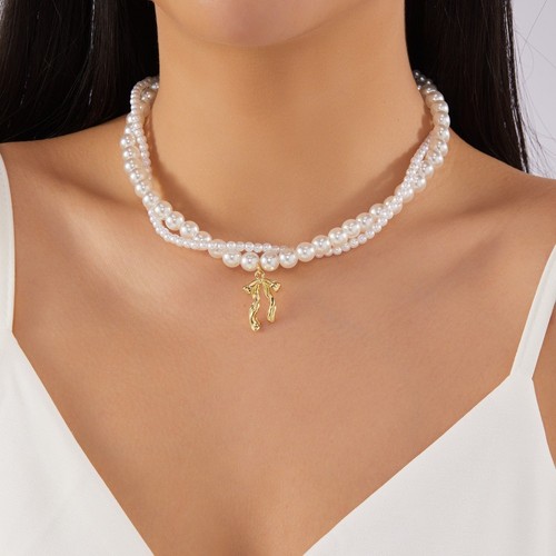 Collana perle multistrato - perle,