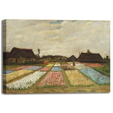 Van Gogh campi di tulipani design quadro stampa tela dipinto telaio arredo casa