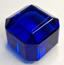 Enorme Topazio Blu Taglio Cubo