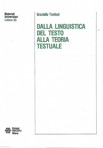 Dalla linguistica del - , testo