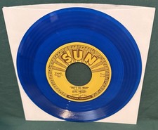 Elvis Presley Sun 209 Thats All Right BLUE Vinyl 45 Reissue 1973 RARE