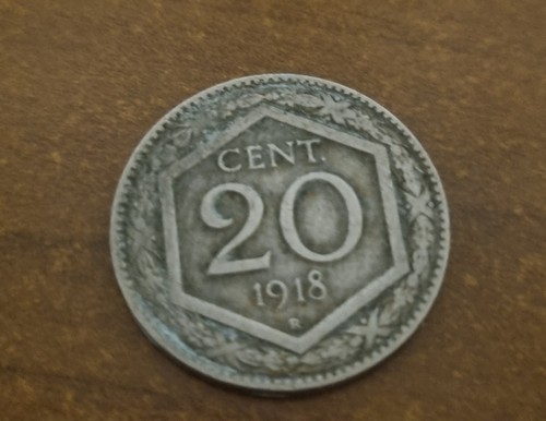 Moneta cent 1918 lira - moneta, cent.