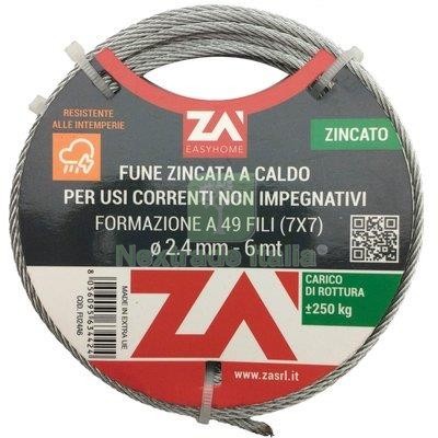 4pz fune argano zincata mm - fune, d.mm