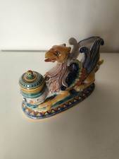 Calamaio ceramica maiolica Deruta Ditta Grazia Luigi Vincioli 21x15 cm