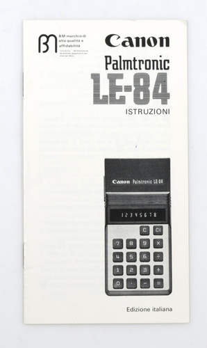Prl canon palmtronic 84 - prl), le-84