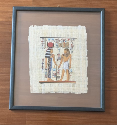 Quadro dipinto papiro stile - su,