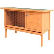 PawHut Gabbia per Conigli Conigliera da Esterno in Legno di Abete