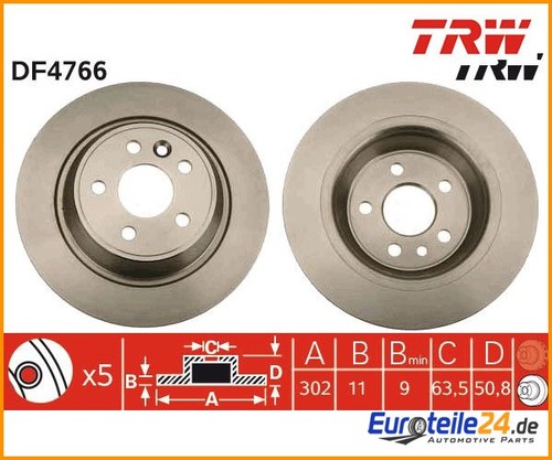 Disco freno trw - pz.,