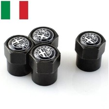 4 Tappi Valvole Pneumatici Per ALFA ROMEO 147 156 Mito Giulietta Giulia Stelvio