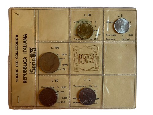 Serie monete italiane lire - monete,