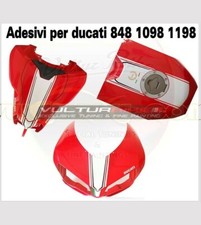 Kit adesivi fasce serbatoio codino e cupolino Moto Ducati 848/1098/1198 "V094"