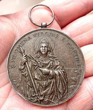 Antico Medaglione Confraternita di Santa Filomena Vergine e Martire 47mm Johnson