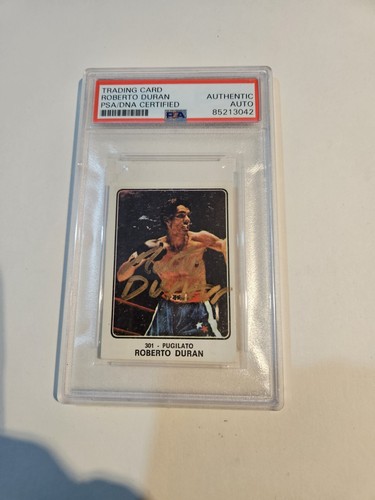 Roberto duran panini firmato - panini,