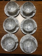 6 tazze e piattini vintage