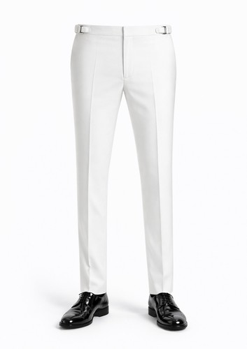 Pantalone smoking uomo piatto