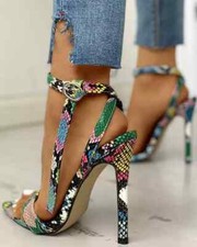 Sandali stiletto tronchetto