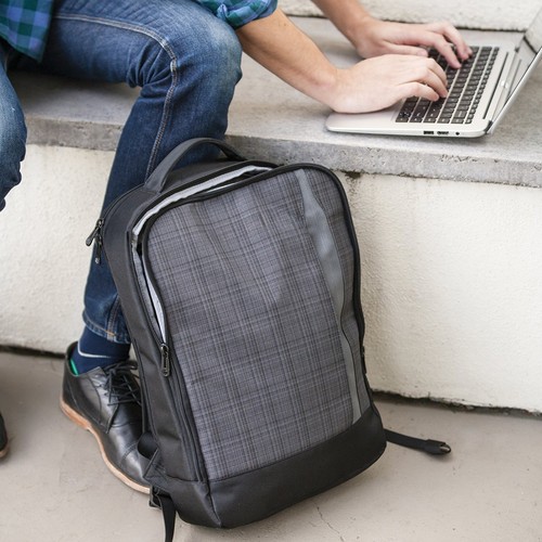 Zaino slim nero imbottito - zaino,
