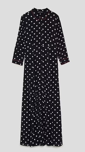 Maxi camicia lunga zara nera - maxi,