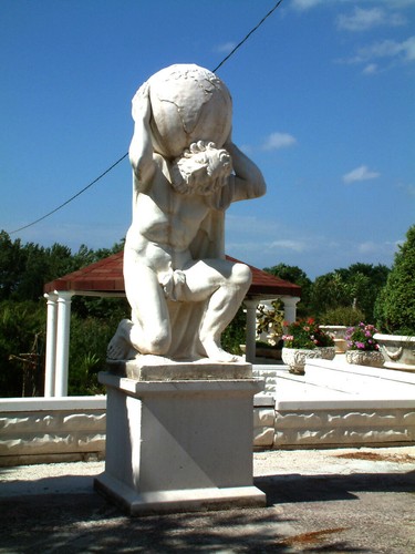Statua atlante scultura - atlante,