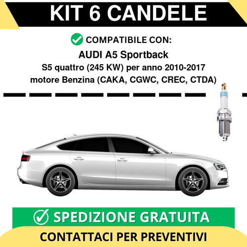 Kit candele per audi - kit, a5