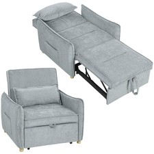 Homcom poltrona letto 1 - homcom,