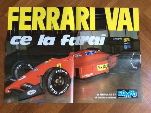Poster ferrari 87 - ferrari, '87