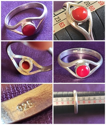 Anello corallo rosso - 💍, 🔴
