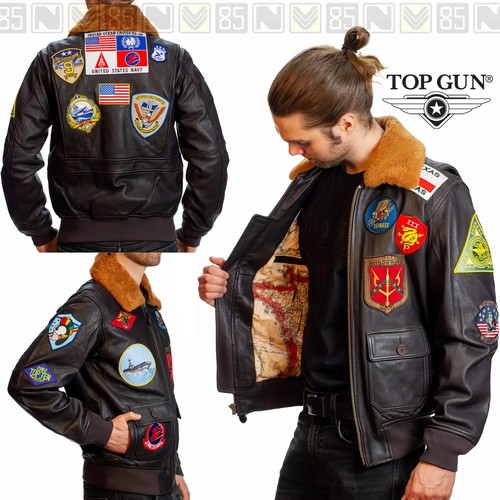 Giacca pelle top gun - gun, g1