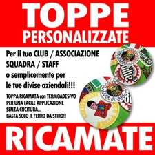 TOPPE PERSONALIZZATE LOGO IMMAGINE PATCH PER CLUB ASSOCIAZIONE SQUADRA AZIENDA