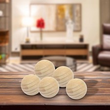 5 palline di legno senza foro