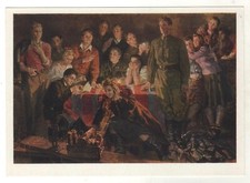 1965 WW2 GUERRA Krasnodontsy Komsomol giovani partigiani militari sovietici vecchia cartolina