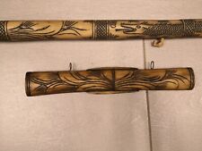 Cerbottana Antica In Osso Di Bovino