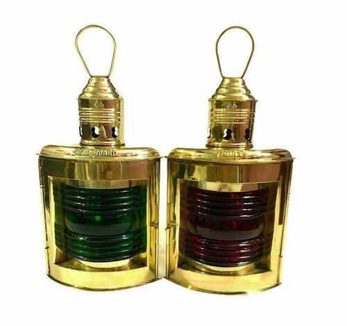 Set nautical brass lamp - 2,