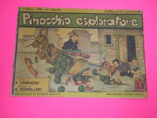 Pinocchio esploratore nerbini - pinocchio,