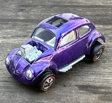 Auto giocattolo Volkswagen personalizzata viola Hot Wheels Redline 1967 vintage