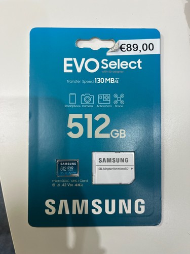 Samsung evo select 512gb micro - 512gb,