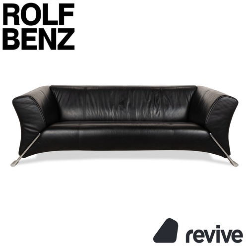 Rolf benz 322 pelle nero - 322,