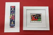 SERIGRAFIA  MUSANTE 10 x 8 TI AMO DAVVERO CORNICE BIANCA   + STAMPA REGALO