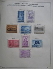 USA 1956-57  series of used stamps without airmail stamps
