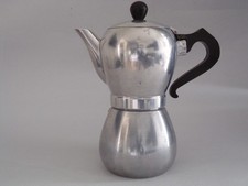 Caffettiera in alluminio vintage "la Signora" moka d'epoca anni 50 60 caffè 3 tz