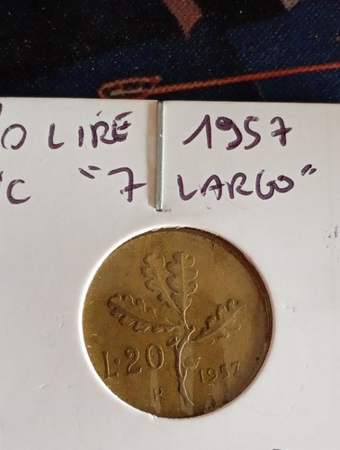 Moneta italia lire 1957 - 20, /