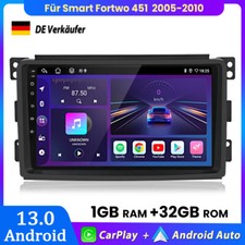 Per Smart Fortwo 451 2005-2010 Android13 Carplay autoradio GPS NAVI BT WIFI DAB+
