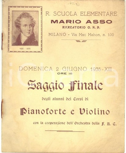 1935 milano scuola elementare - 1935,