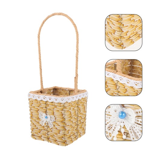 Cesto vimini intrecciato - ,