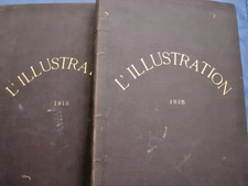 Militaria Grande Guerra L'illustration Annata Completa Due 2  Volumi 1915 1WW