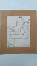 Disegno su carta China dell'autore NICOLA ROSSINI -Camogli 1962